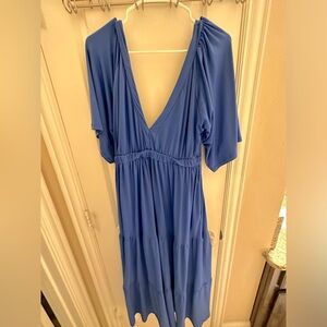 Pink blush maternity dress